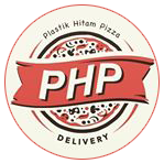 Logo Plastik Hitam Pizza Delivery